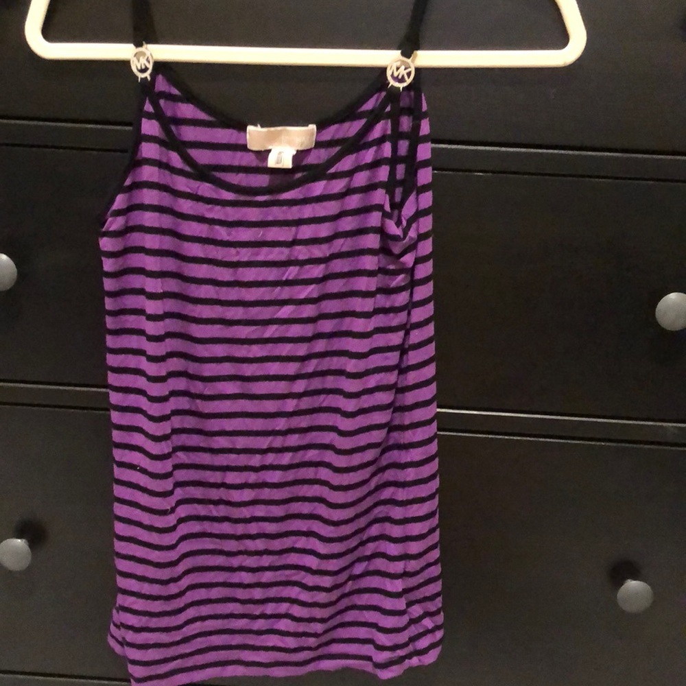 Purple Striped MICHAEL Michael Kors Tank Top
